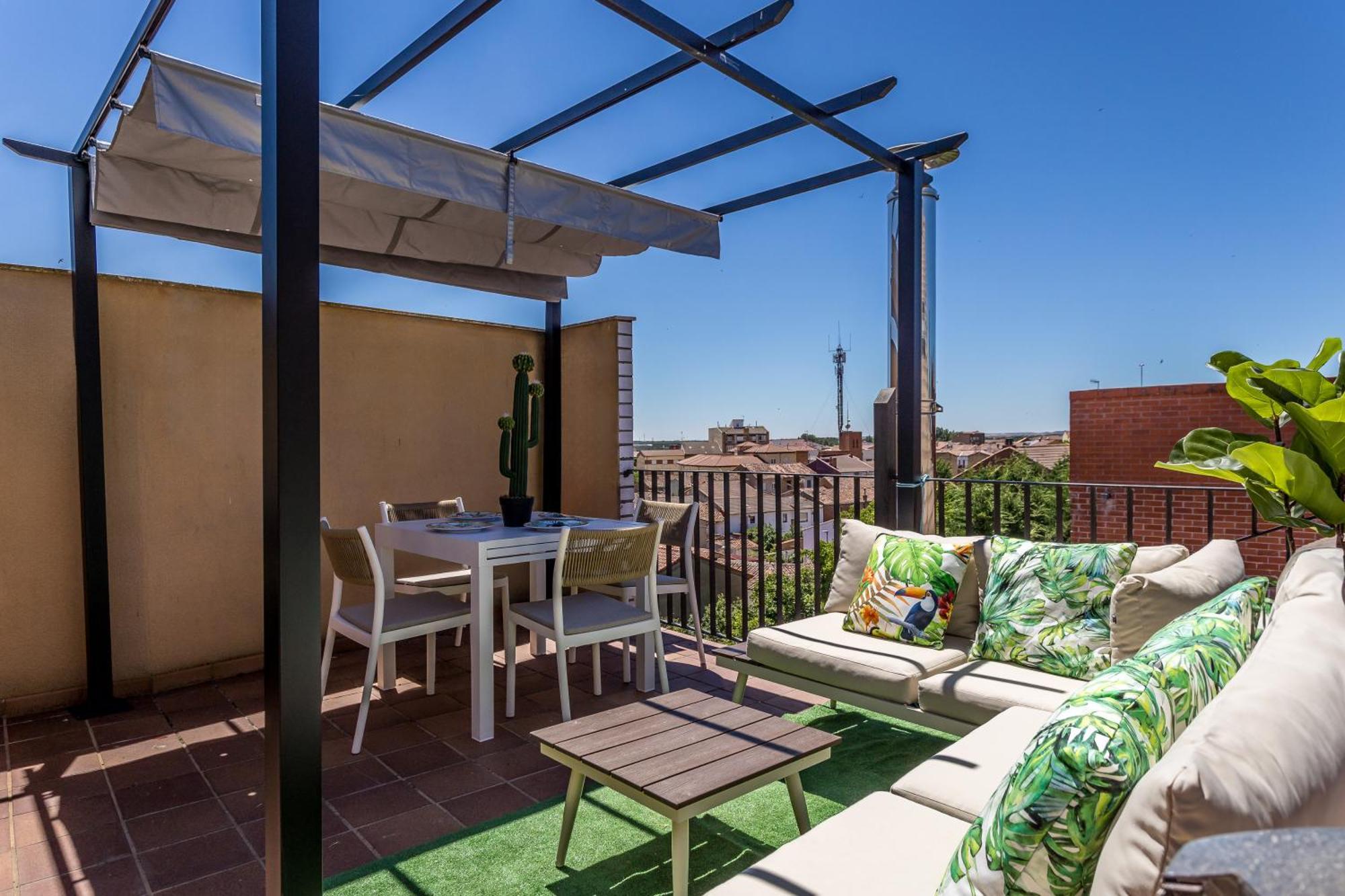 Ferienwohnung Baruhaus Terraza Duplex Valencia De Don Juan Exterior foto